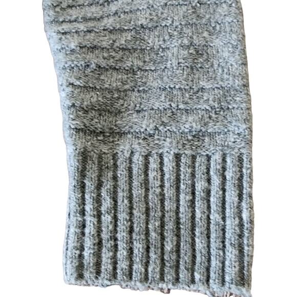 CJ Banks VTG Gray Chunky Knit Crewneck Long Sleeve Sweater Pattern Design W Smal - Picture 10 of 10